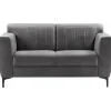 Profijt Meubel 2 zitsbank Ridgway antraciet basic comfort