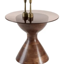 Profijt Meubel Bijzettafel Aboni mangohout 57 cm rond