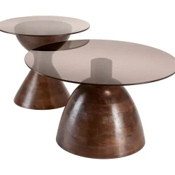 Profijt Meubel Bijzettafel Aboni mangohout 57 cm rond