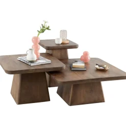 Profijt Meubel Bijzettafel Barru mangohout 40 cm vierkant