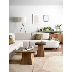 Profijt Meubel Bijzettafel Barru mangohout 40 cm vierkant