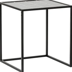 Profijt Meubel Bijzettafel Ciney 44 cm vierkant zwart