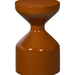 Profijt Meubel Bijzettafel Cinisi bruin 30 cm rond