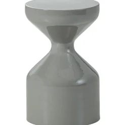 Profijt Meubel Bijzettafel Cinisi lichtgrijs 30 cm rond
