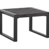 Profijt Meubel Bijzettafel Newhaven zwart mangohout 60 cm vierkant