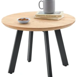 Profijt Meubel Bijzettafel Widnes eikenhout 50 cm rond