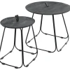 Profijt Meubel Bijzettafelset Monroy 55 en 35 cm rond