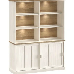 Profijt Meubel Boekenkast Eldora 210x143x50 cm 2 schuifdeuren