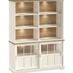 Profijt Meubel Boekenkast Eldora 210x143x50 cm 2 schuifdeuren