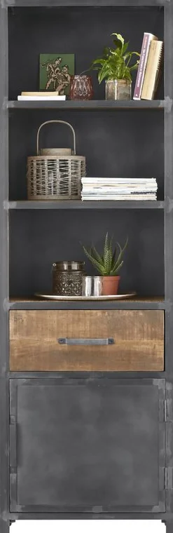 Profijt Meubel Boekenkast Indusy mangohout 200x065x037 cm
