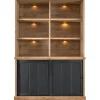 Profijt Meubel Boekenkast Ladonia 210x143x50 cm 2 schuifdeuren