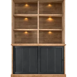 Profijt Meubel Boekenkast Ladonia 210x143x50 cm 2 schuifdeuren