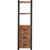 Profijt Meubel Boekenkast Newhaven mangohout 3 laden 200 cm