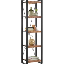 Profijt Meubel Boekenkast Newhaven mangohout 200x55x40 cm