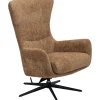 Profijt Meubel Draaifauteuil Alora bouclé bruin