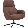 Profijt Meubel Draaifauteuil Kenmare microleder donkerbruin