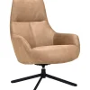 Profijt Meubel Draaifauteuil Kenmare microleder lichtbruin