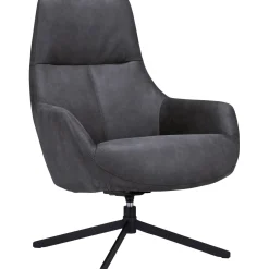Profijt Meubel Draaifauteuil Kenmare microleder donkergrijs