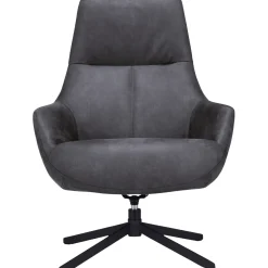 Profijt Meubel Draaifauteuil Kenmare microleder donkergrijs