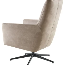 Profijt Meubel Draaifauteuil Menori microleder beige basic comfort