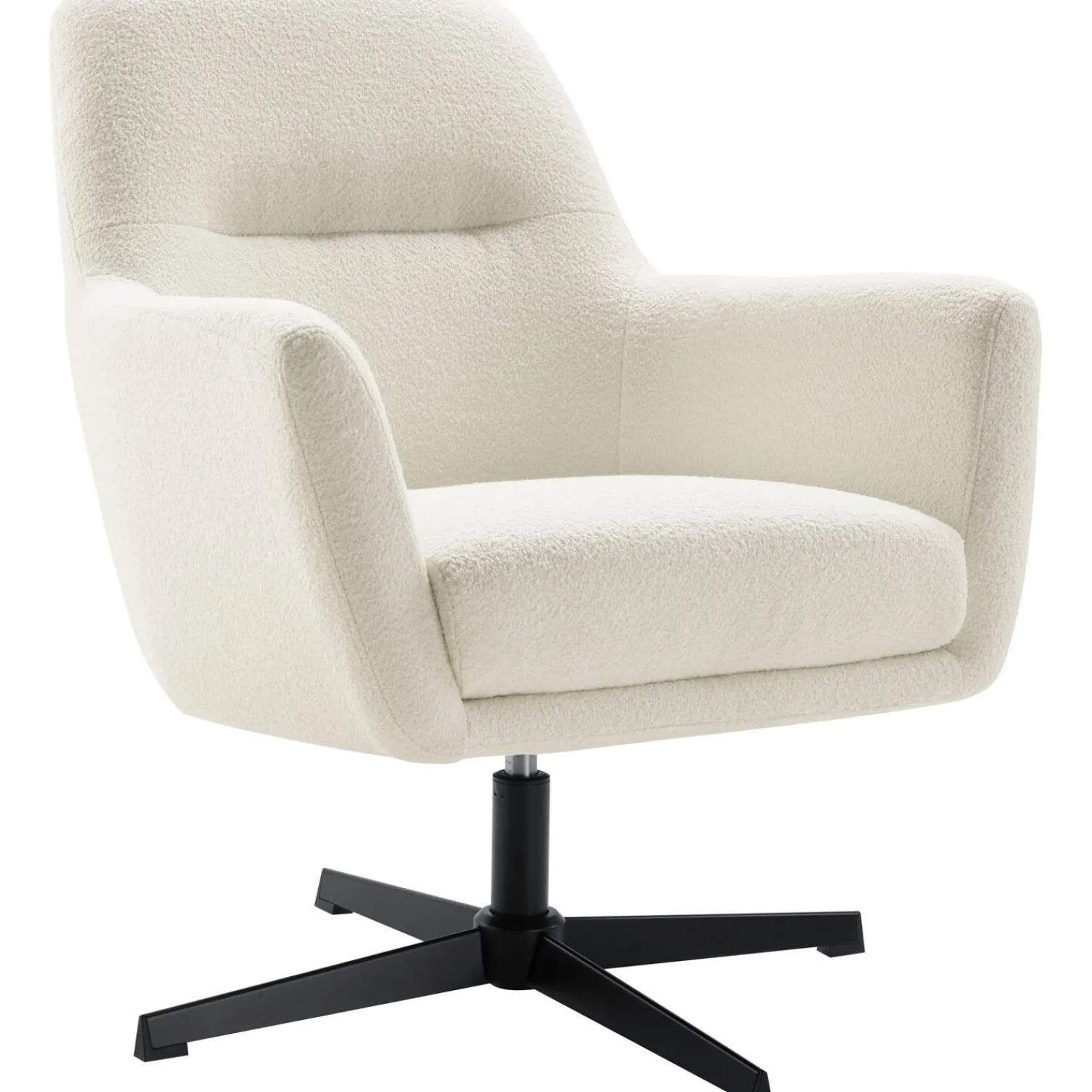 Profijt Meubel Draaifauteuil Tarkio bouclé wit