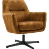 Profijt Meubel Draaifauteuil Tarkio velvet cognac