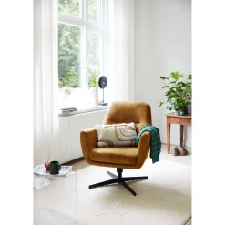 Profijt Meubel Draaifauteuil Tarkio velvet cognac