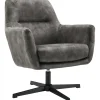 Profijt Meubel Draaifauteuil Tarkio velvet antraciet