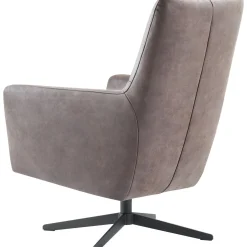 Profijt Meubel Draaifauteuil Varne microleder bruin basic comfort