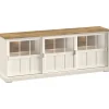 Profijt Meubel Dressoir Eldora 233 cmmet 3 schuifdeuren en verlichting