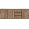 Profijt Meubel Dressoir Mantera 80x236x48 cm donkerbruin
