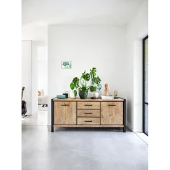 Profijt Meubel Dressoir Mantera 80x180x48 cm lichtbruin