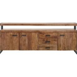 Profijt Meubel Dressoir Newhaven mangohout 80x210x43 cm