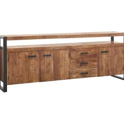 Profijt Meubel Dressoir Newhaven mangohout 80x210x43 cm