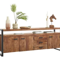 Profijt Meubel Dressoir Newhaven mangohout 80x210x43 cm