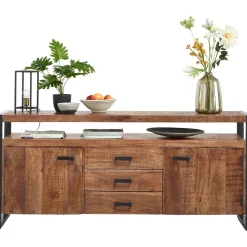 Profijt Meubel Dressoir Newhaven mangohout 80x180x43 cm