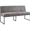 Profijt Meubel Eetkamerbank Thurso 170 cm microleder grijs