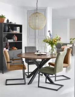 Profijt Meubel Eetkamerstoel met armleuning Pareda cognac