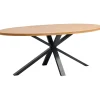 Profijt Meubel Eettafel Caltana 200x105 cm lichtbruin ovaal