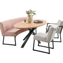 Profijt Meubel Eettafel Caltana 200x105 cm lichtbruin ovaal