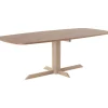 Profijt Meubel Eettafel Levado met kolompoot 225x100 cm Deens ovaal