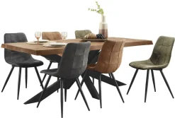 Profijt Meubel Eettafel Newhaven mangohout 200x100 cm rechthoekig