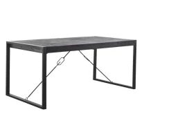 Profijt Meubel Eettafel Newhaven U-poot zwart 160x90 cm rechthoekig