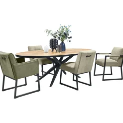 Profijt Meubel Eettafel Santon 200x102 cm ovaal