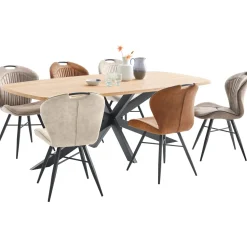 Profijt Meubel Eettafel Walden eikenhout 200x100 cm Deens ovaal