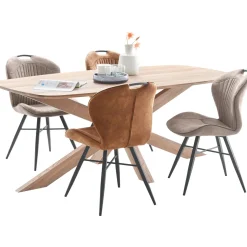 Profijt Meubel Eettafel Walden eikenhout 160x100 cm Deens ovaal