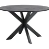 Profijt Meubel Eettafel Walden zwart eikenhout 130 cm rond