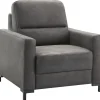 Profijt Meubel Fauteuil Mirtho microleder antraciet premium comfort