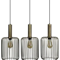 Profijt Meubel Hanglamp Bincerro brons metaal 3-lichts