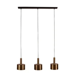 Profijt Meubel Hanglamp Bincerro goud 100x8x150 cm 3-lichts